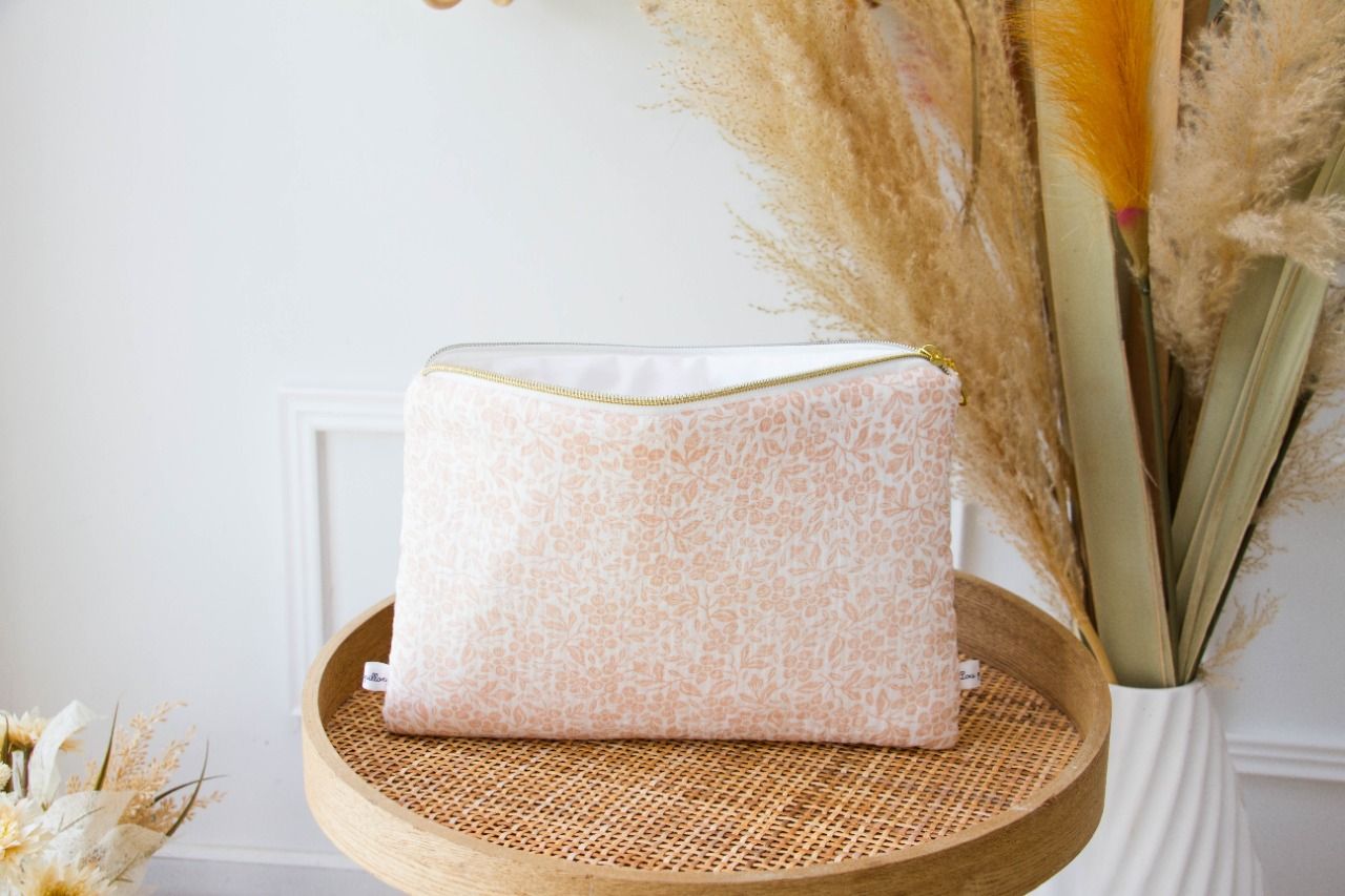 Pochette plate gaz de coton Pénélope - Loupapillon