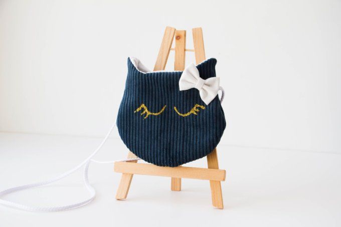 Sac chat bleu marine en stock