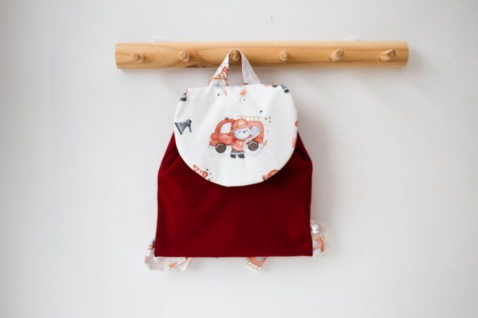 Cartable pompier rouge en stock