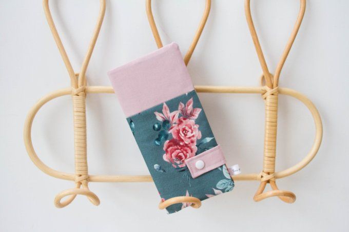 Protège livret de famille Rosalie parme foncé 