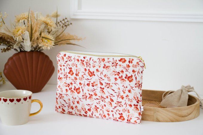 Pochette plate gaz de coton Suzanne