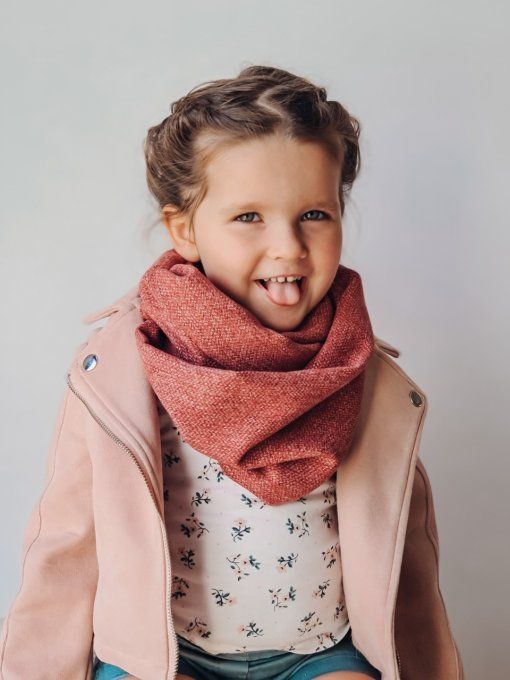 Snood  rose foncé 