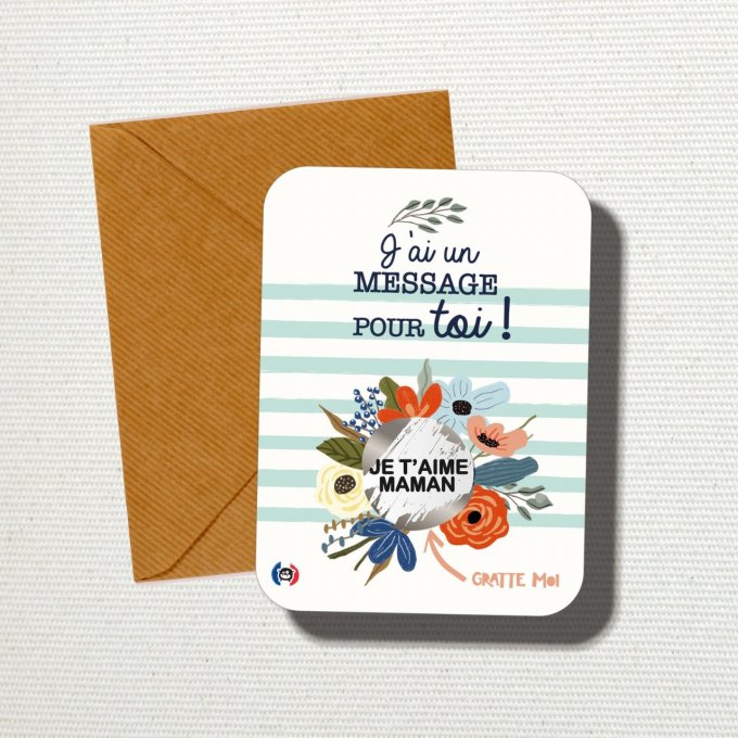  MESSAGE À GRATTER : JE T'AIME MAMAN !