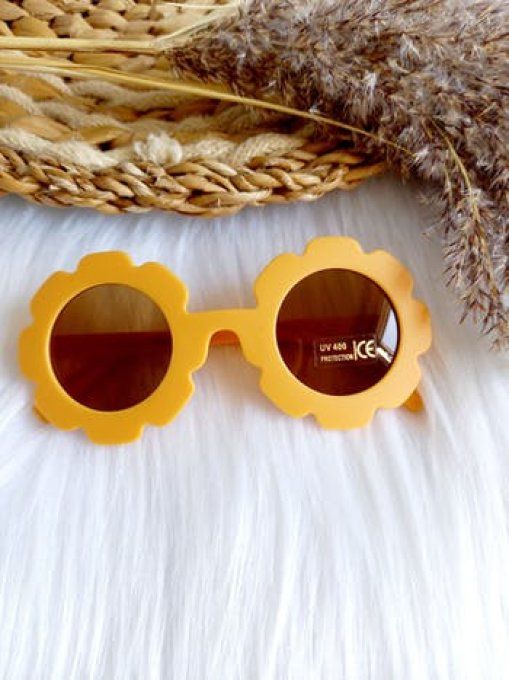Lunette de soleil enfant fleurs léopard - Copie