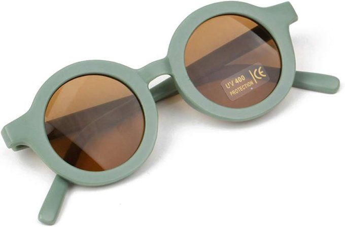 Lunettes de soleil enfant rétro vert