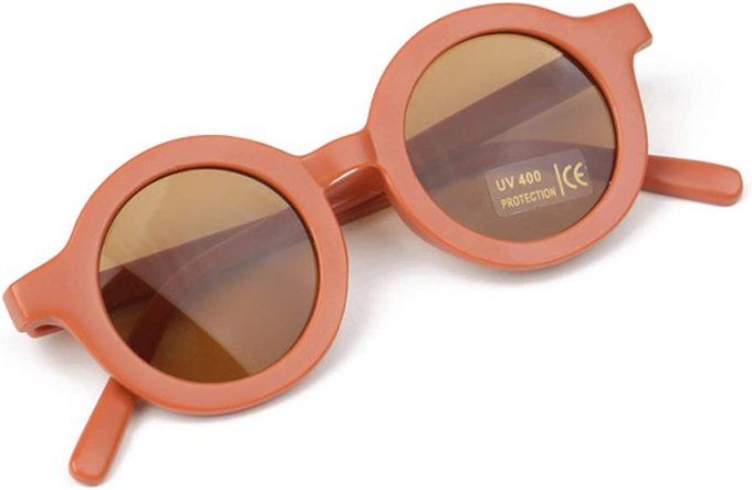 Lunettes de soleil enfant rétro terracotta 