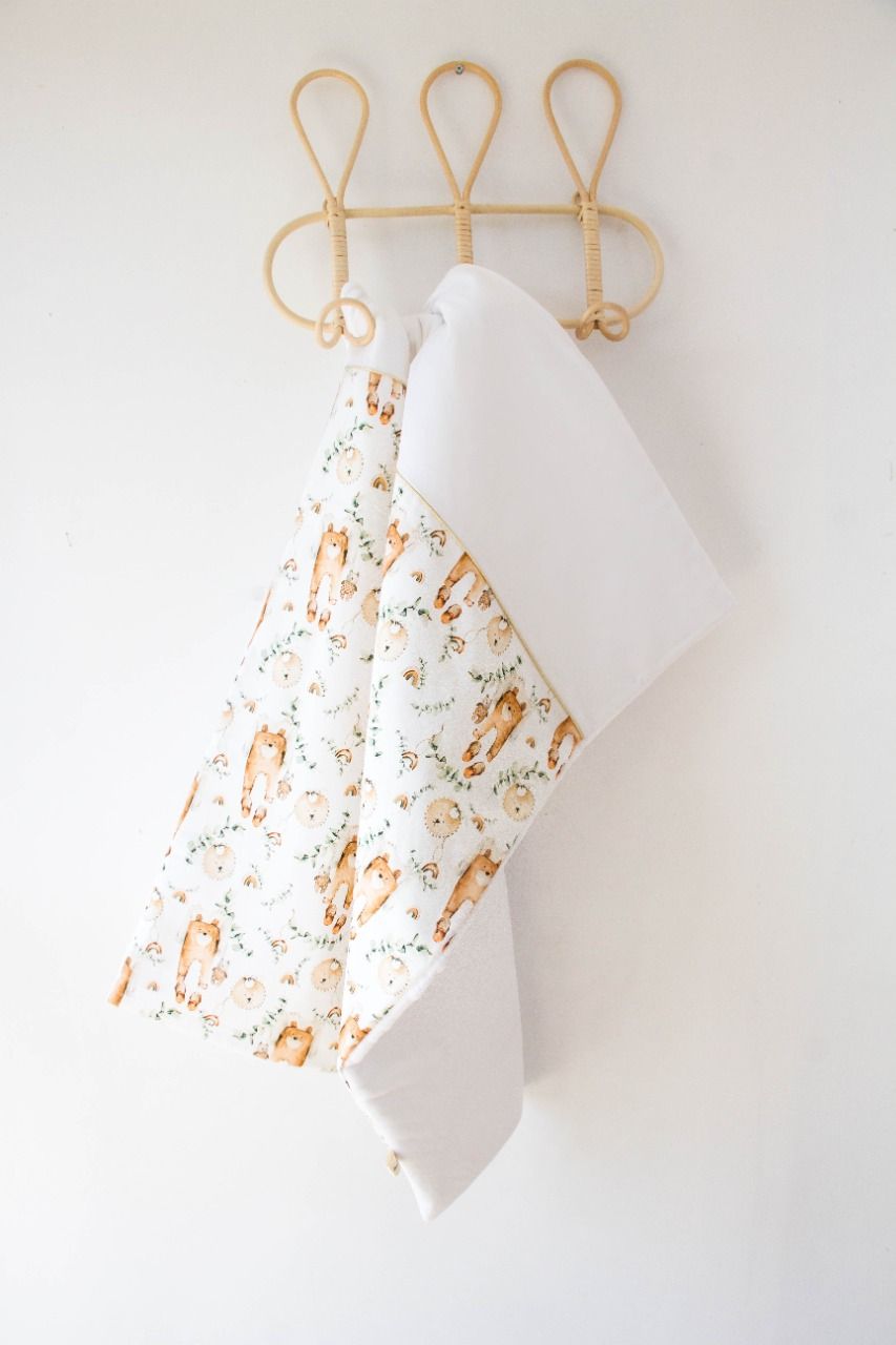 Couverture bébé  pyjama blanc