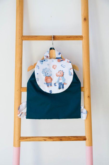 Cartable dino gamer petrole en stock  