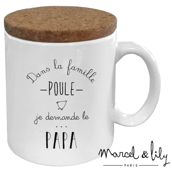 Mug céramique - Papa Poule