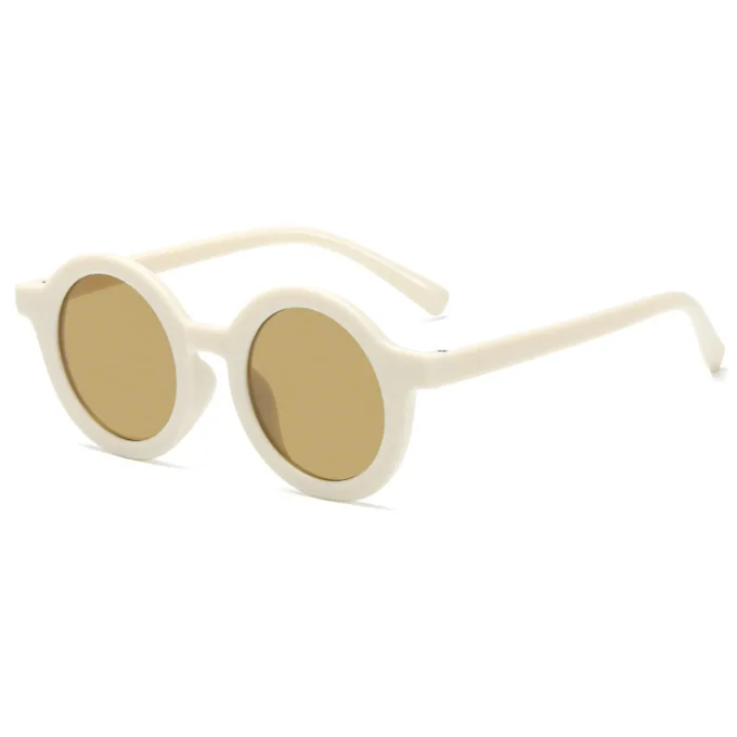 Lunettes de soleil enfant rétro crème